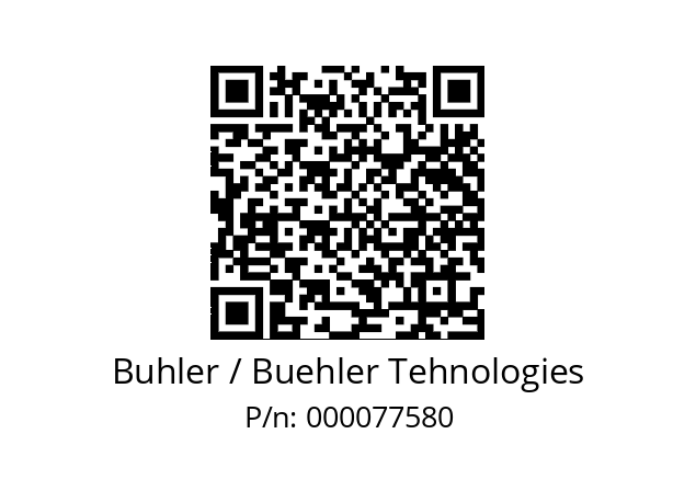   Buhler / Buehler Tehnologies 000077580