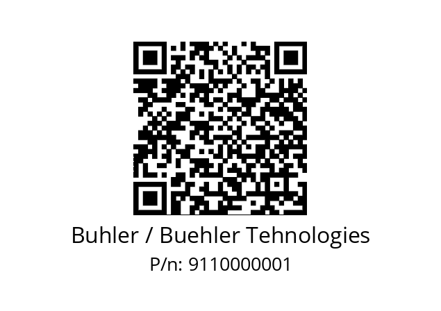   Buhler / Buehler Tehnologies 9110000001