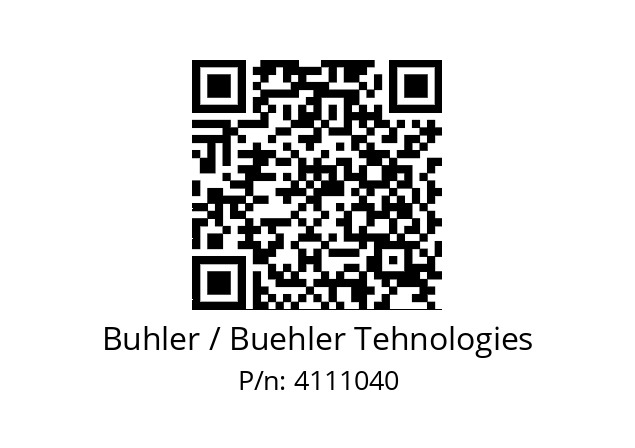   Buhler / Buehler Tehnologies 4111040