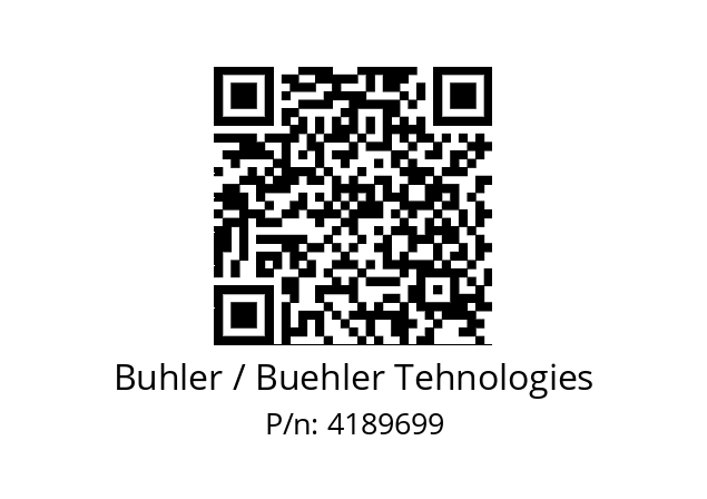   Buhler / Buehler Tehnologies 4189699