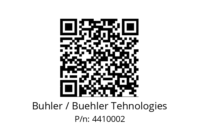   Buhler / Buehler Tehnologies 4410002