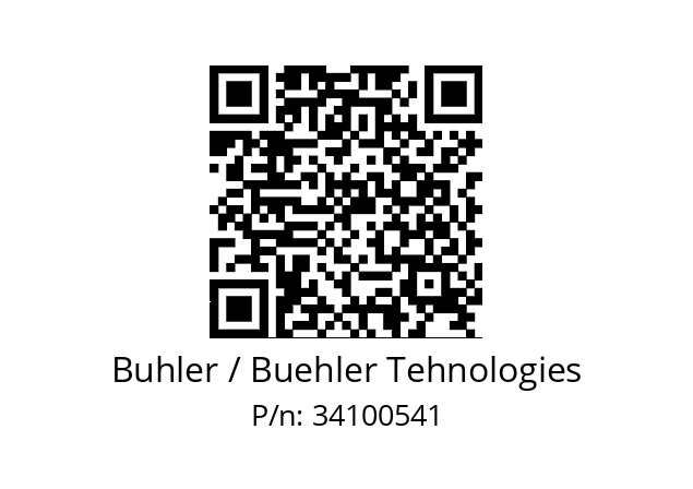   Buhler / Buehler Tehnologies 34100541