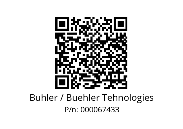   Buhler / Buehler Tehnologies 000067433