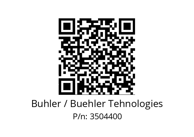   Buhler / Buehler Tehnologies 3504400