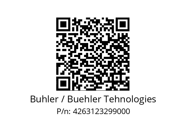   Buhler / Buehler Tehnologies 4263123299000