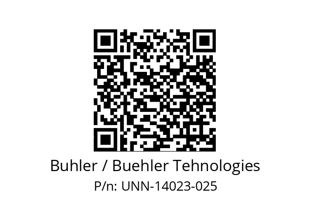   Buhler / Buehler Tehnologies UNN-14023-025