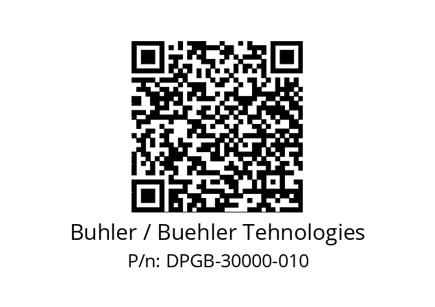   Buhler / Buehler Tehnologies DPGB-30000-010