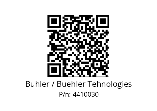   Buhler / Buehler Tehnologies 4410030