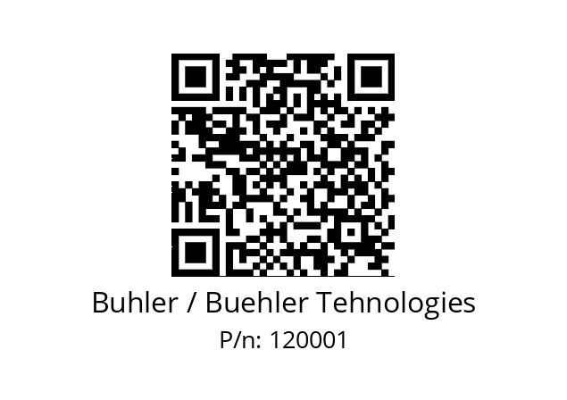   Buhler / Buehler Tehnologies 120001