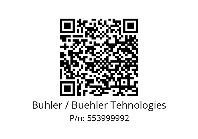   Buhler / Buehler Tehnologies 553999992