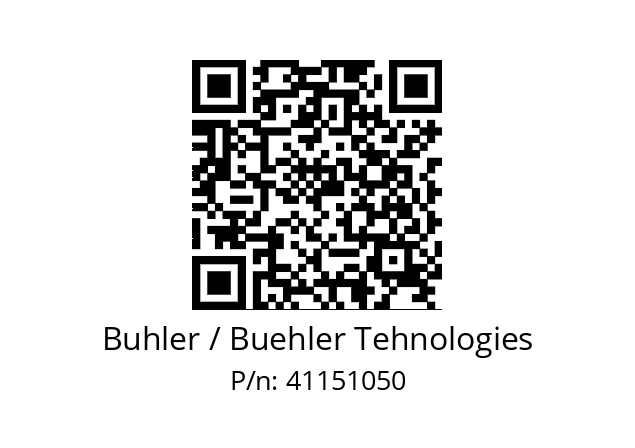   Buhler / Buehler Tehnologies 41151050