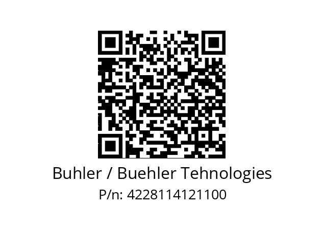   Buhler / Buehler Tehnologies 4228114121100