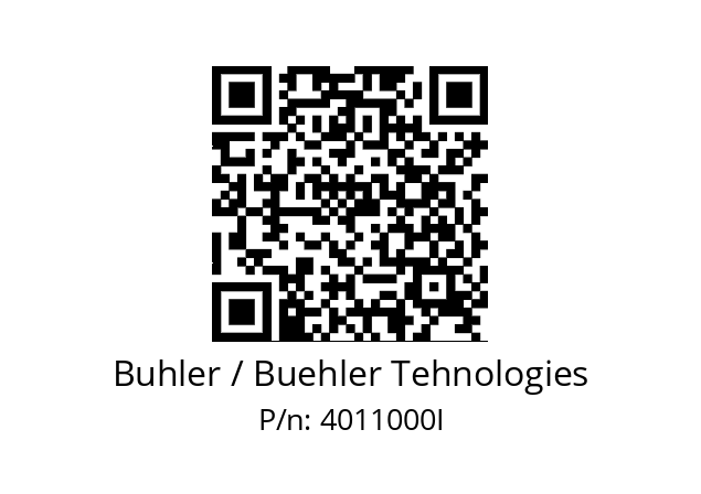   Buhler / Buehler Tehnologies 4011000I