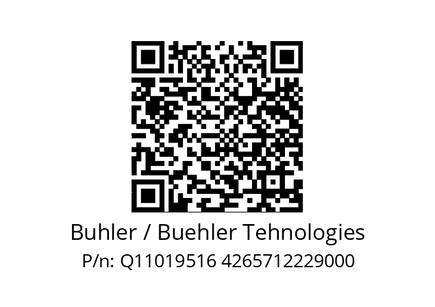   Buhler / Buehler Tehnologies Q11019516 4265712229000