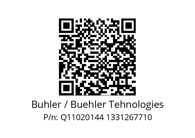   Buhler / Buehler Tehnologies Q11020144 1331267710