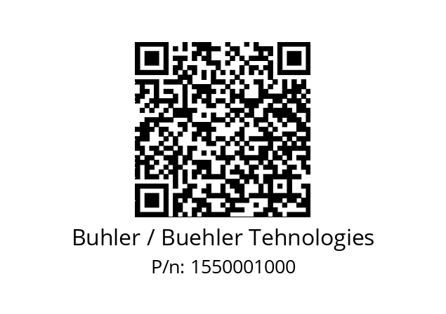   Buhler / Buehler Tehnologies 1550001000