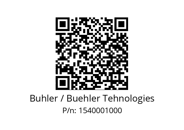   Buhler / Buehler Tehnologies 1540001000