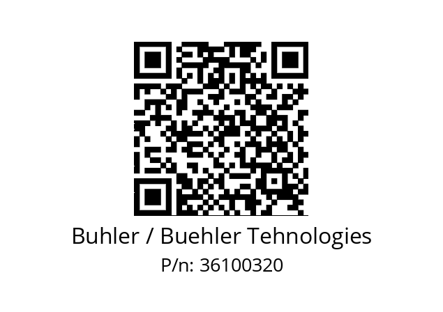   Buhler / Buehler Tehnologies 36100320