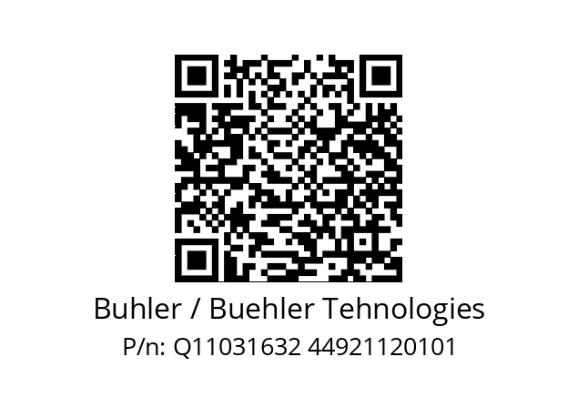   Buhler / Buehler Tehnologies Q11031632 44921120101