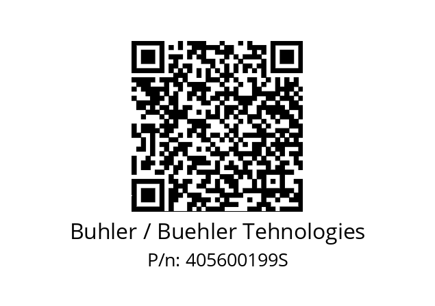   Buhler / Buehler Tehnologies 405600199S