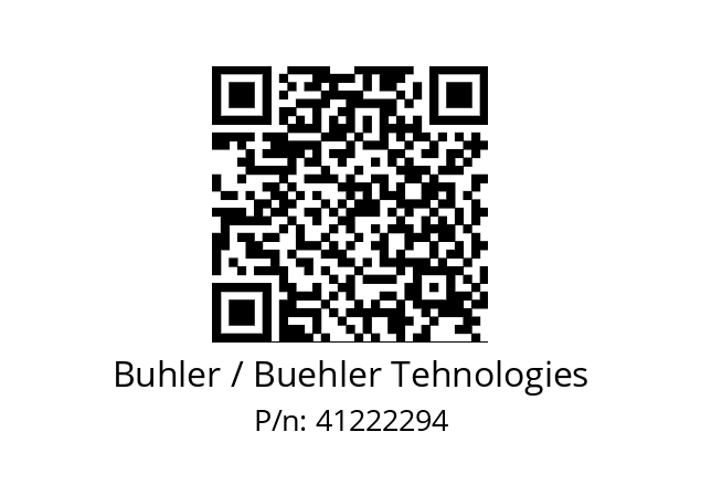   Buhler / Buehler Tehnologies 41222294