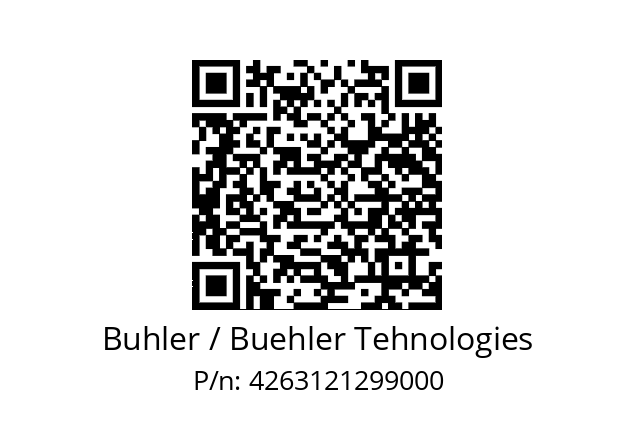   Buhler / Buehler Tehnologies 4263121299000