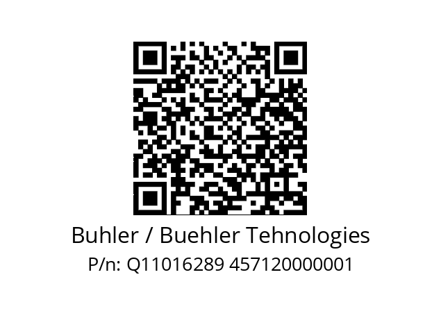   Buhler / Buehler Tehnologies Q11016289 457120000001