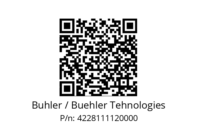   Buhler / Buehler Tehnologies 4228111120000