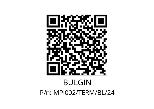   BULGIN MPI002/TERM/BL/24