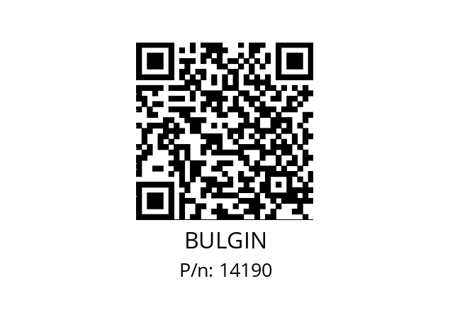   BULGIN 14190