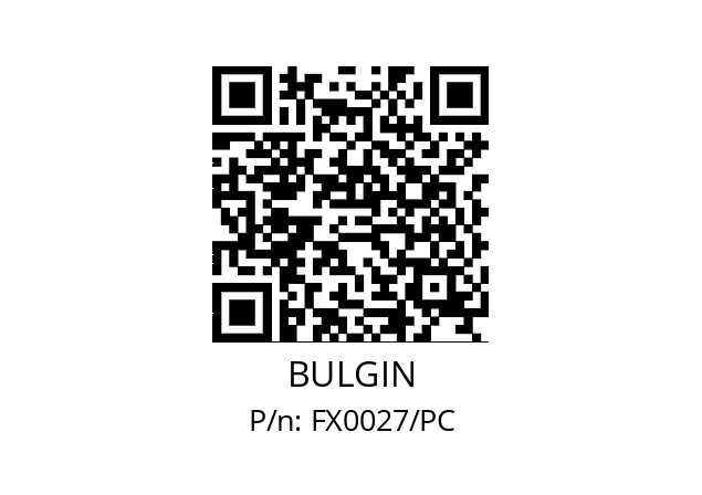   BULGIN FX0027/PC