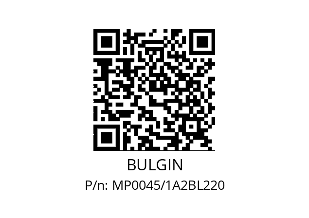   BULGIN MP0045/1A2BL220