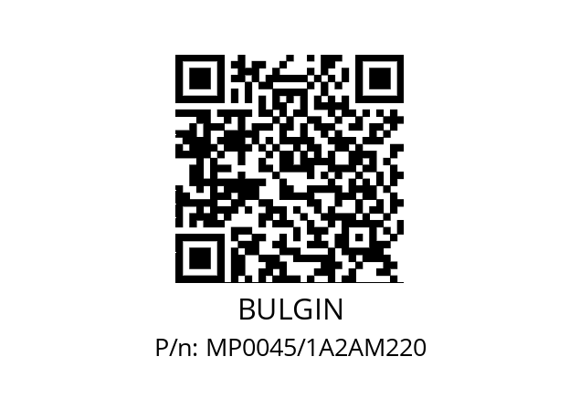   BULGIN MP0045/1A2AM220