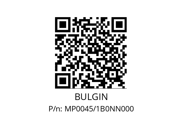   BULGIN MP0045/1B0NN000