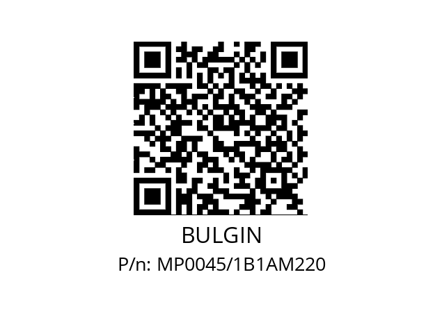   BULGIN MP0045/1B1AM220