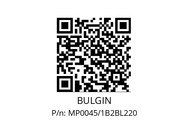   BULGIN MP0045/1B2BL220