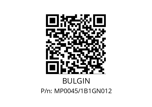   BULGIN MP0045/1B1GN012