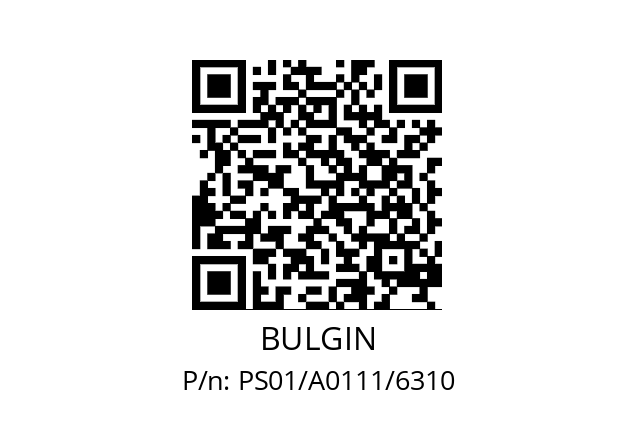   BULGIN PS01/A0111/6310