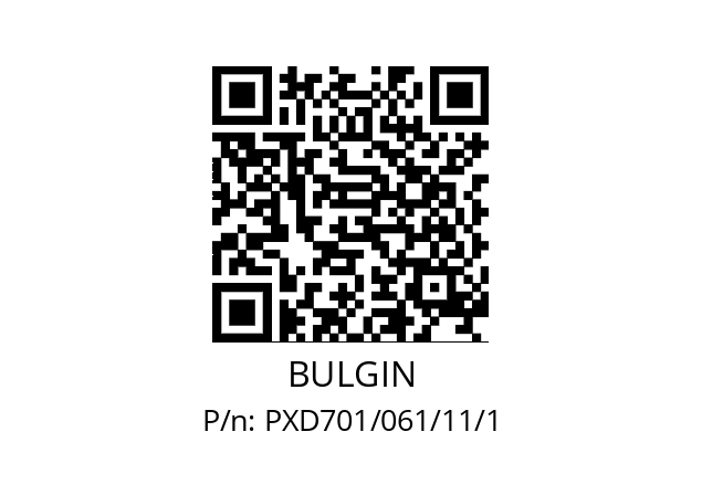   BULGIN PXD701/061/11/1