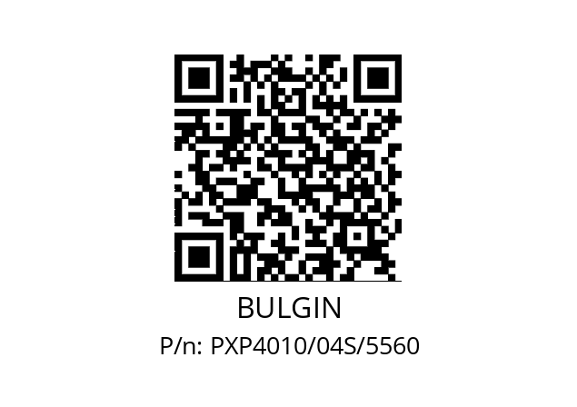   BULGIN PXP4010/04S/5560