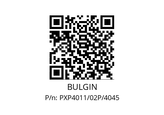   BULGIN PXP4011/02P/4045