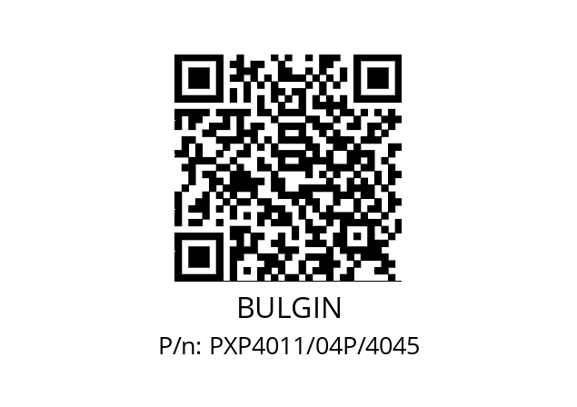   BULGIN PXP4011/04P/4045