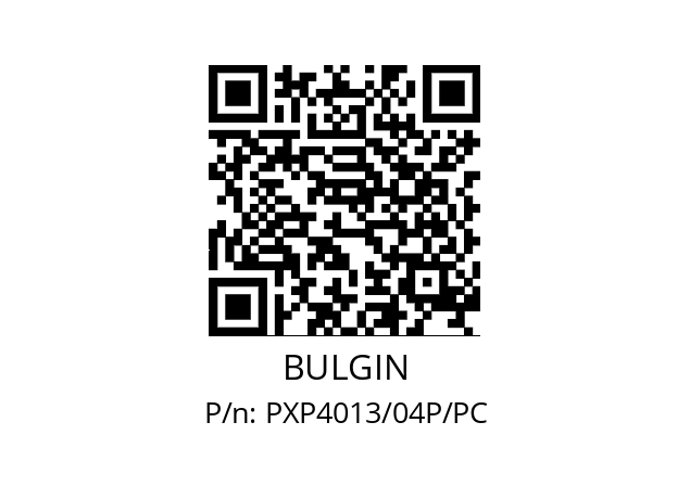   BULGIN PXP4013/04P/PC