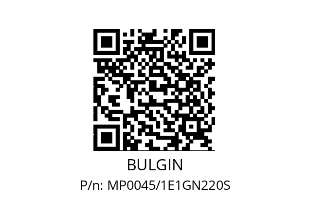   BULGIN MP0045/1E1GN220S