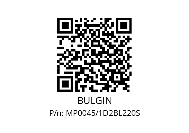   BULGIN MP0045/1D2BL220S