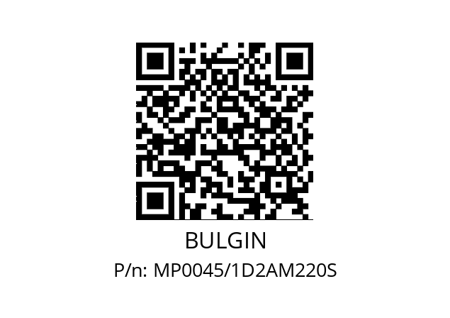   BULGIN MP0045/1D2AM220S