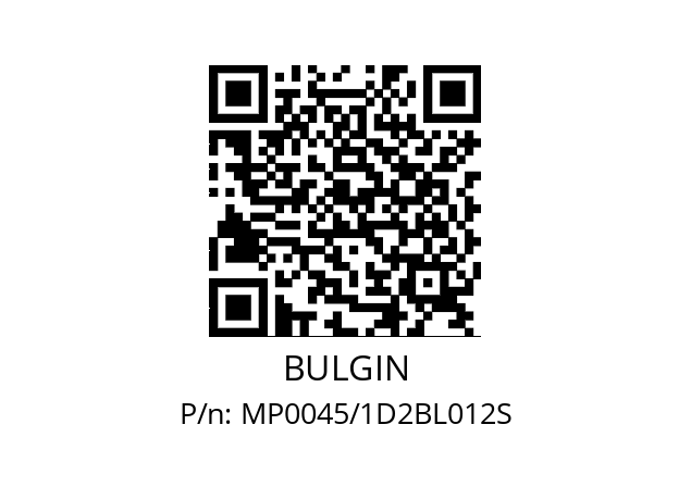   BULGIN MP0045/1D2BL012S