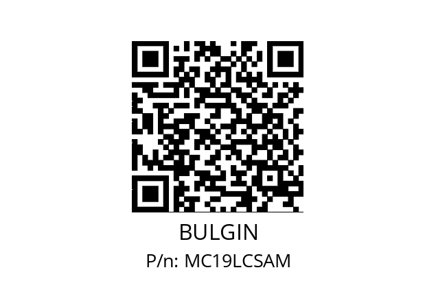   BULGIN MC19LCSAM