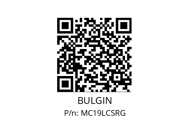   BULGIN MC19LCSRG