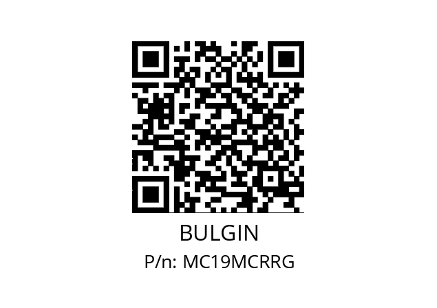   BULGIN MC19MCRRG